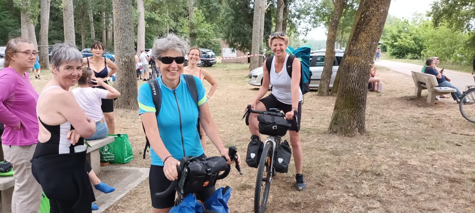 21 apres la nage le velo pour rentrer