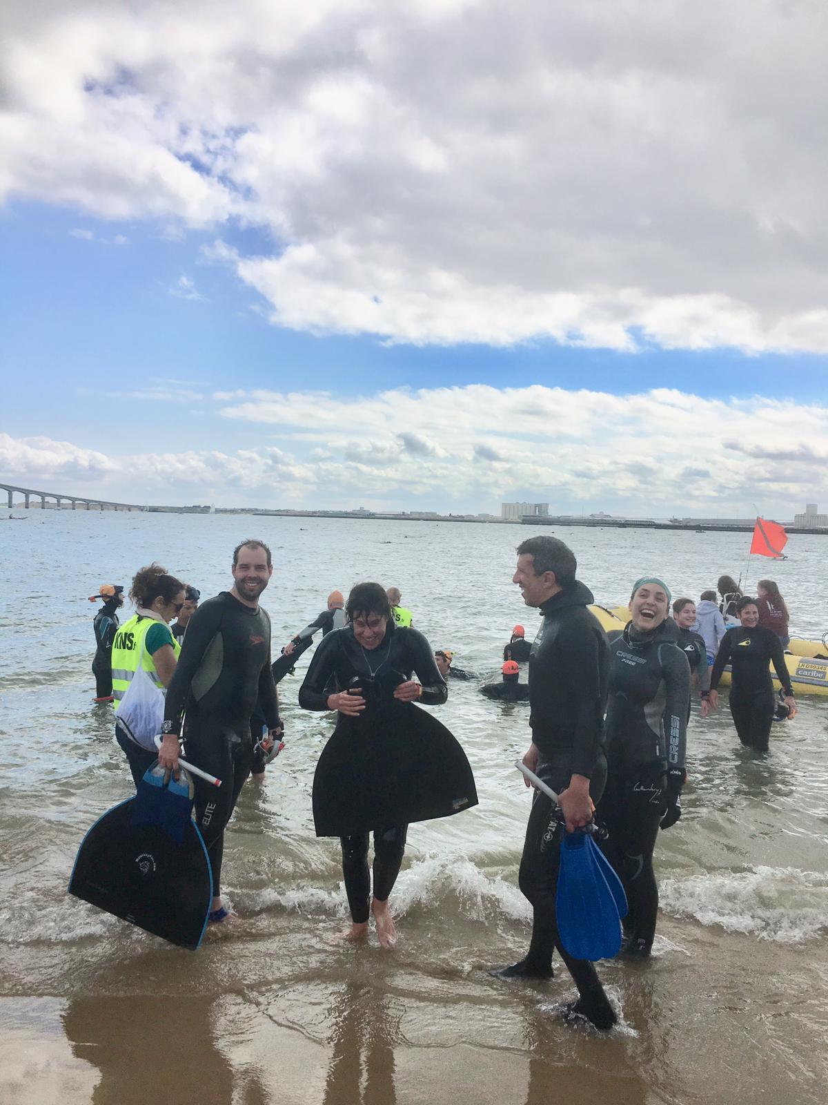 Dorothée à l'arrivée tout sourire