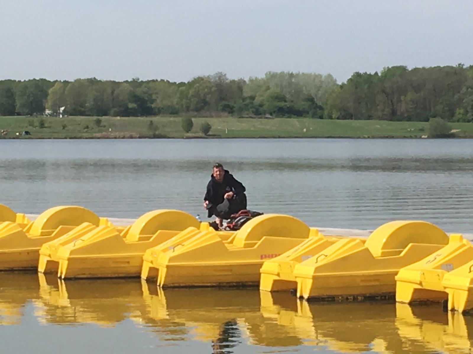 Mathieu sur le ponton