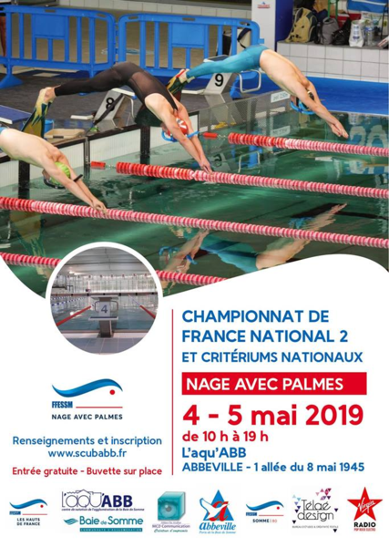 France n2 et criteriums nage avec palmes abbeville reference